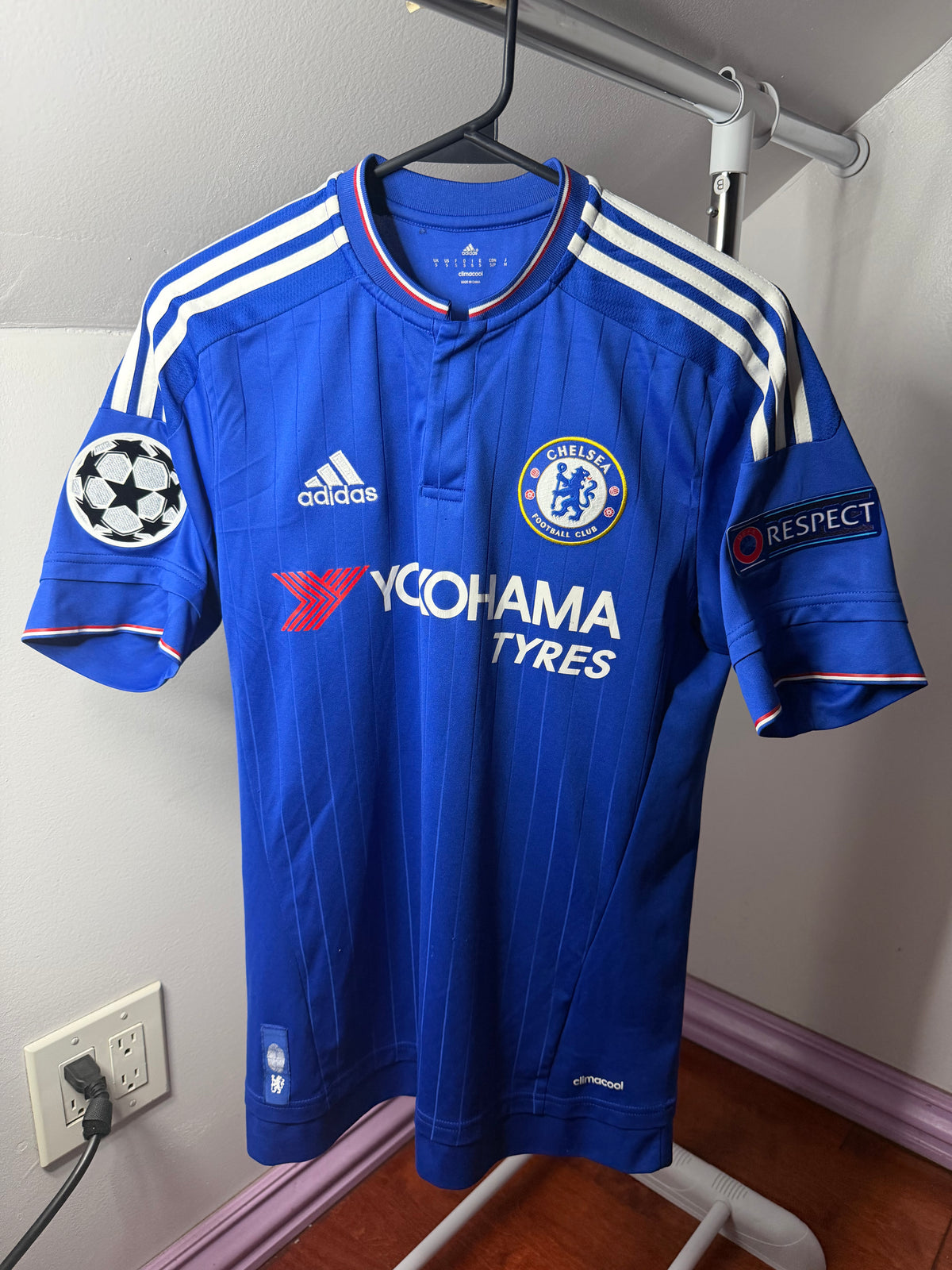 Authentic Chelsea F.C 2015/16 Home Kit | Hazard#10