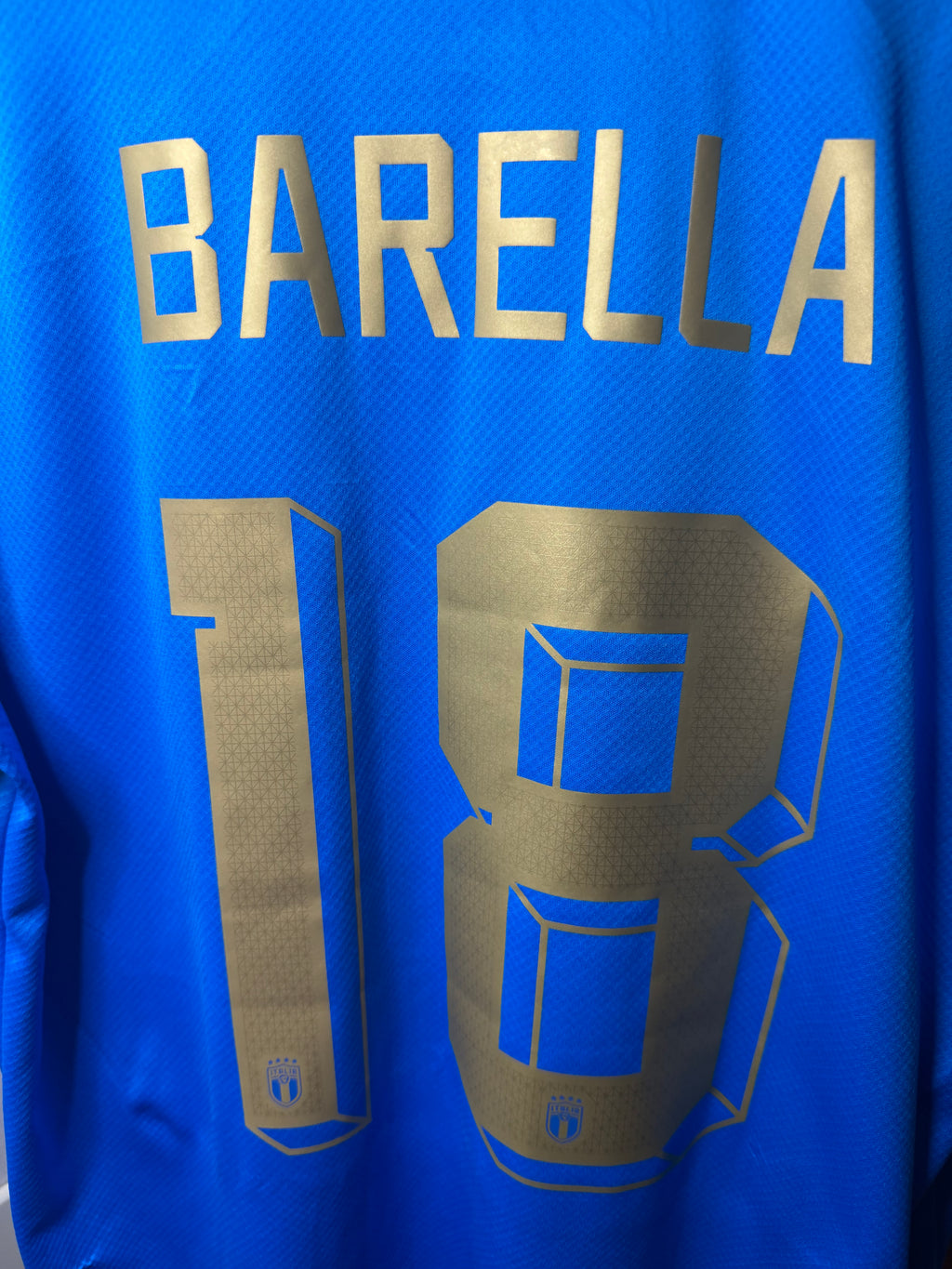 Authentic Italy National Team Finalissima 2022 Final Kit | Barella#18