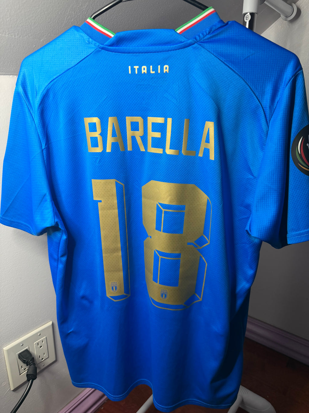 Authentic Italy National Team Finalissima 2022 Final Kit | Barella#18