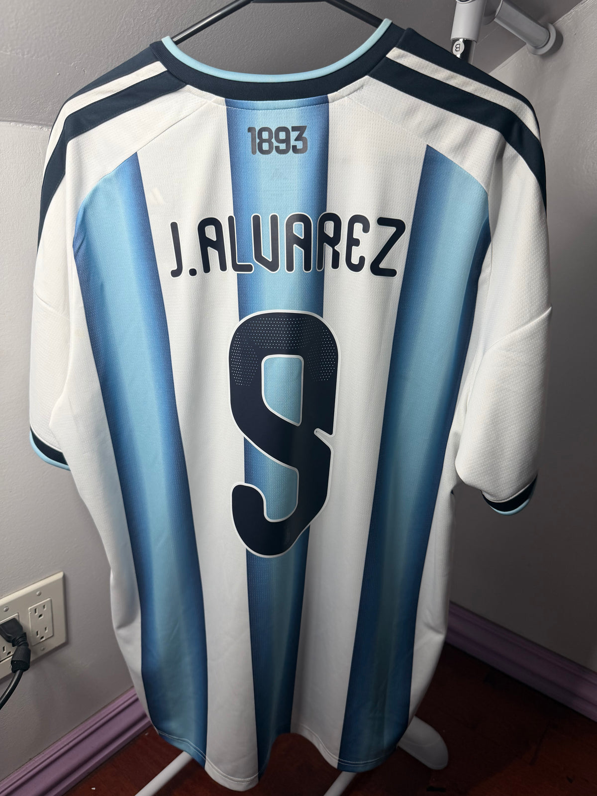 Authentic Argentina National Team 2026 Home Kit | J.Alvarez#9