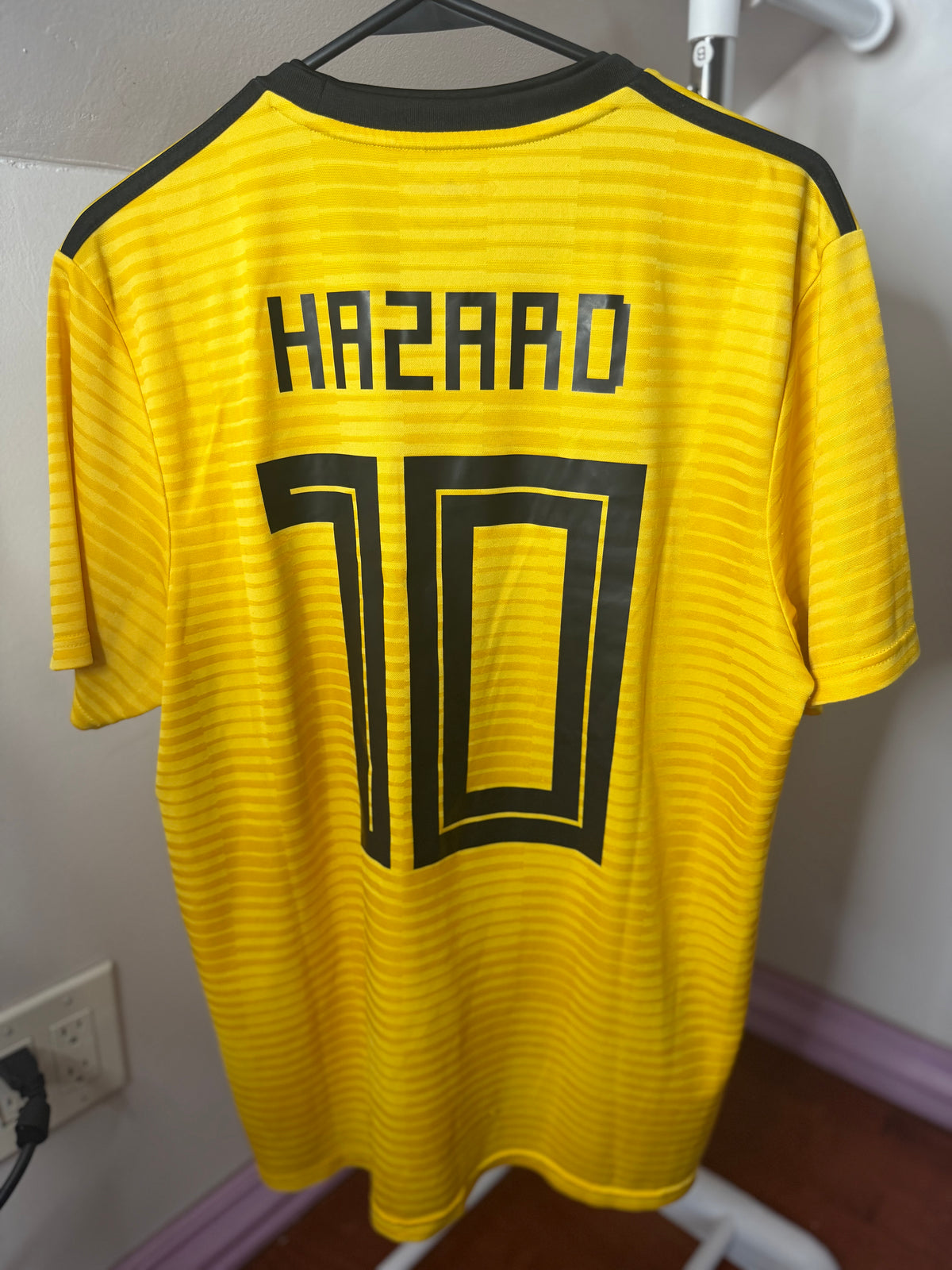Authentic Belgium National Team 2018 Away Kit | Hazard#10