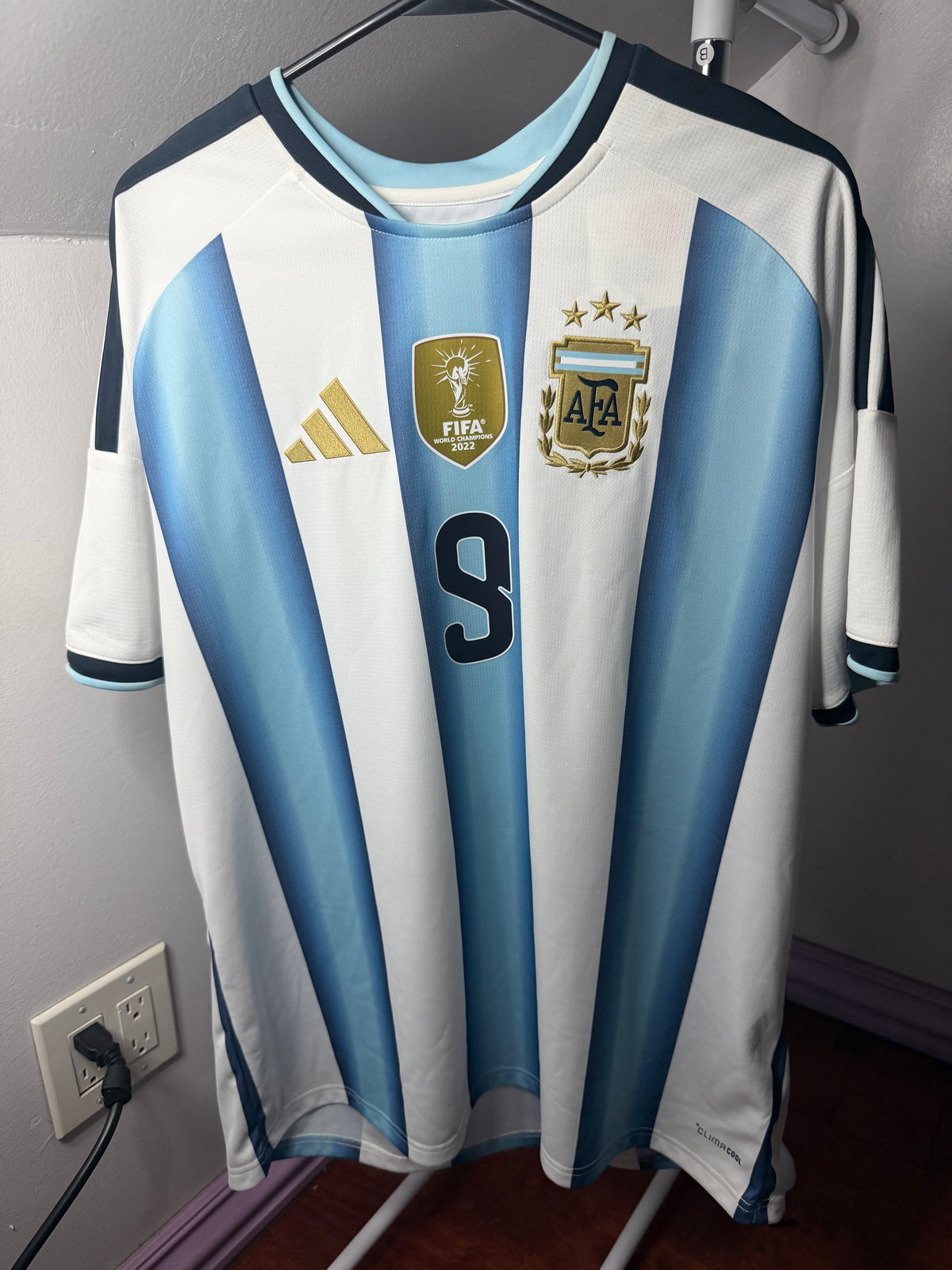 Authentic Argentina National Team 2026 Home Kit | J.Alvarez#9